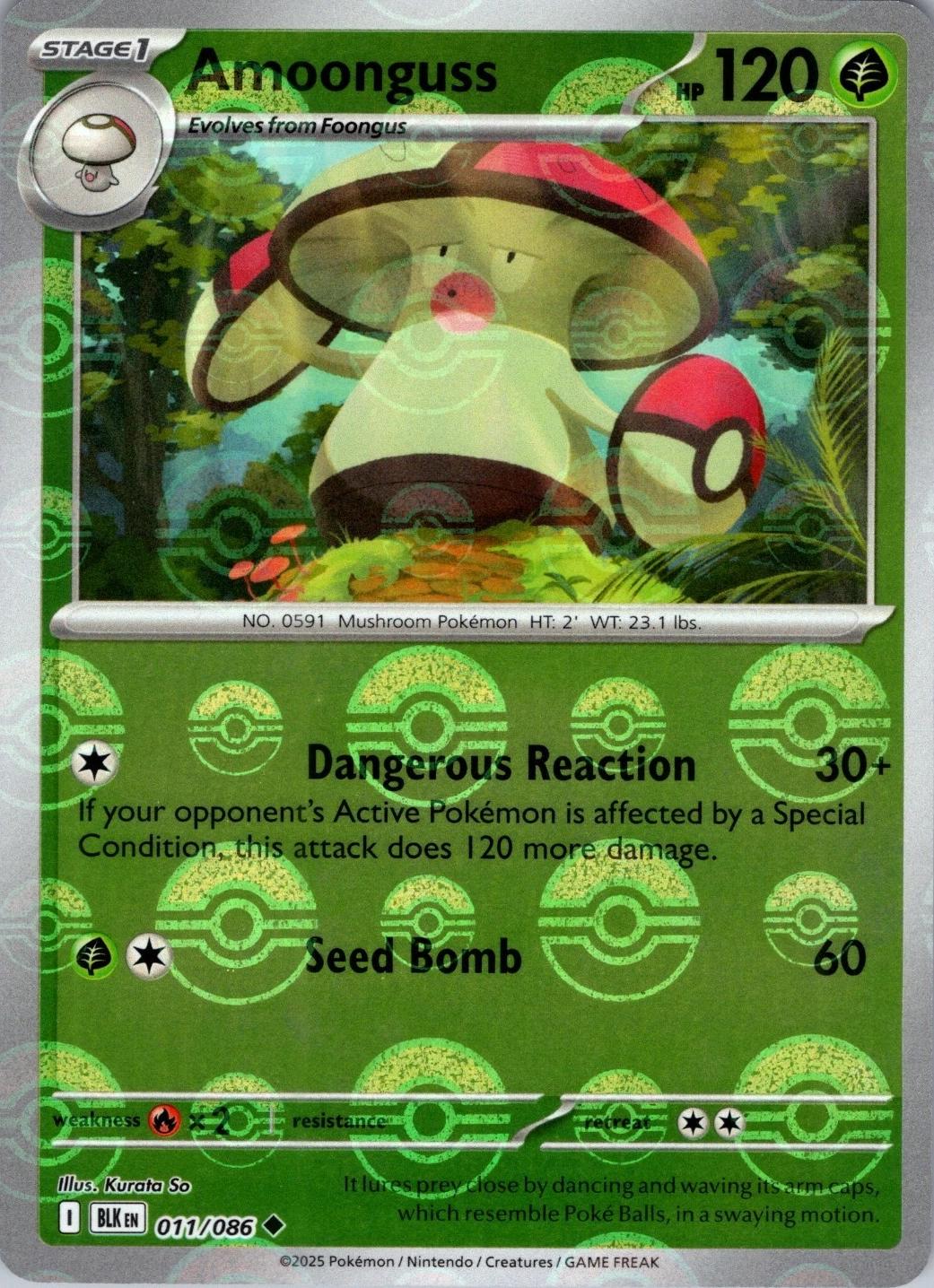 Black Bolt Amoonguss [Poke-Ball] Pokémon card